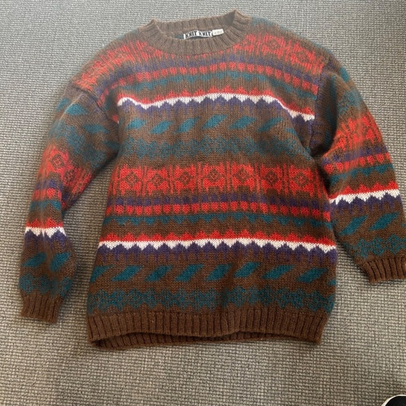 Mohair long-sleeve multicolored sweater by Knit Knit - Picture 3 of 5
